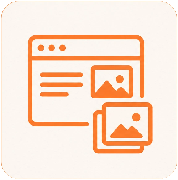 Digital Assets and Landing Pages icon