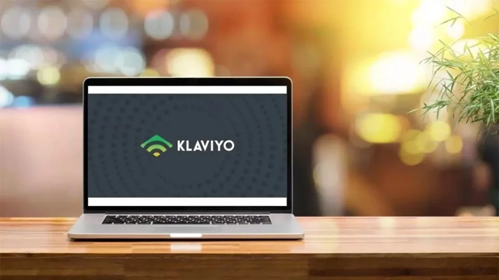Klaviyo email marketing platform on a laptop Klaviyo email marketing platform on a laptop