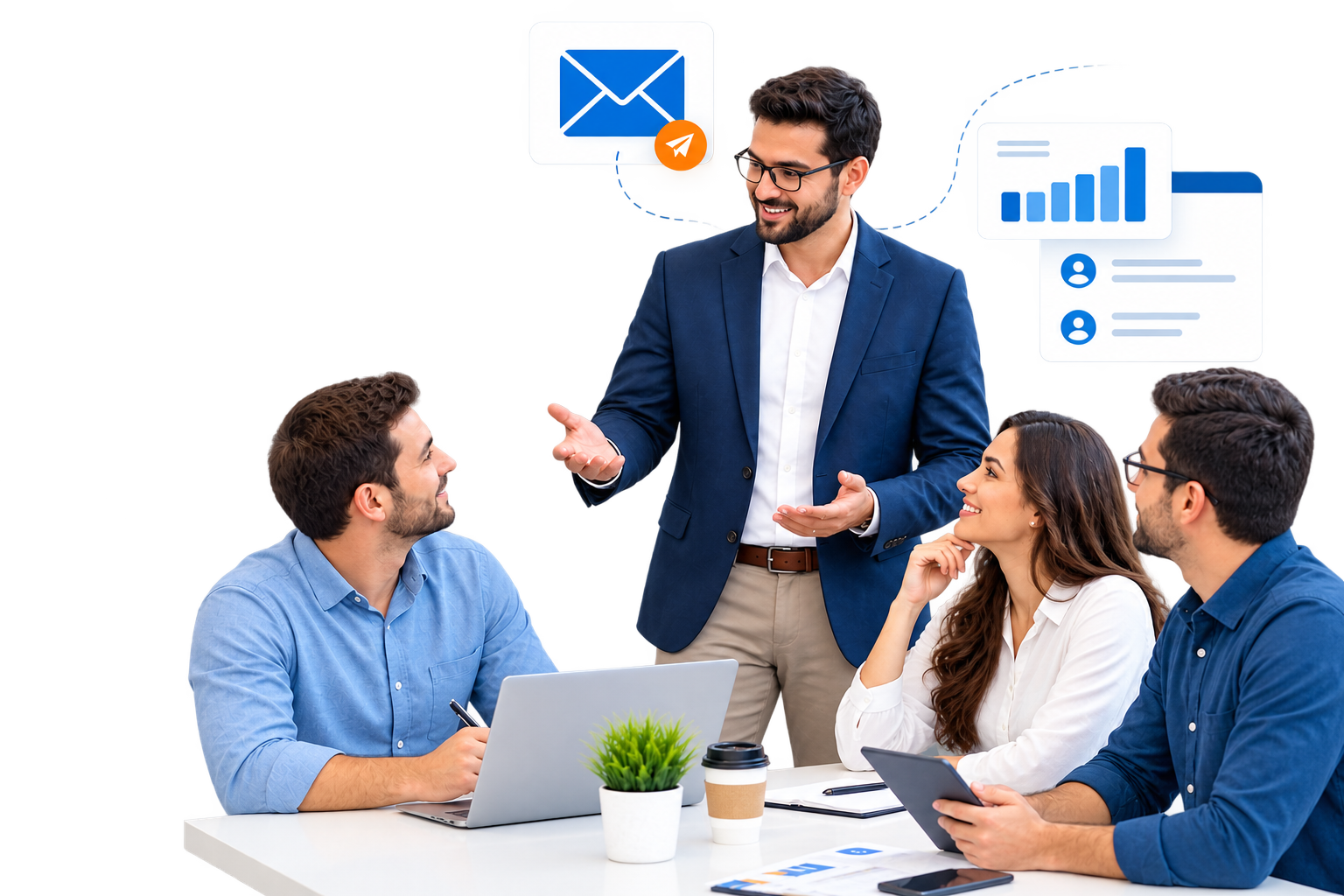 Mailkar Studio email marketing specialists reviewing campaign performance and email strategy